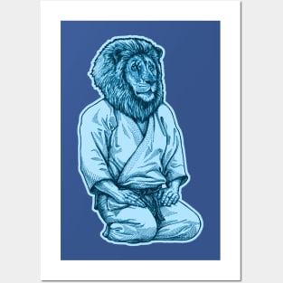 Sensei Lion - Martial arts - Leon bjj, judo, jiu jitsu Posters and Art